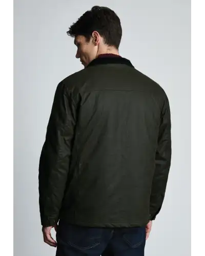 Jackets Brook Taverner Berkley Dark Olive Padded Waxed Cotton Jacket £134.00