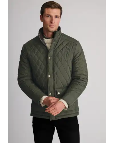 Jackets Brook Taverner Haydock Khaki Quilted Water Repellent Jacket £89.00