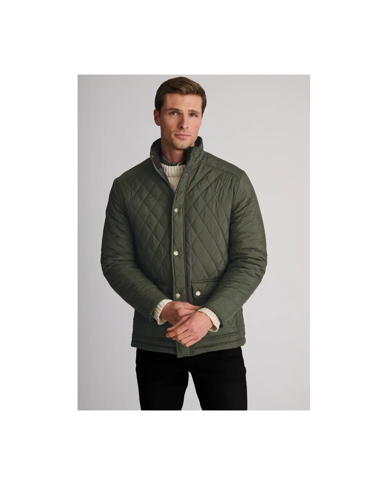 Jackets Brook Taverner Haydock Khaki Quilted Water Repellent Jacket £89.00