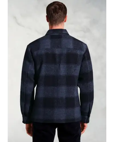 Overshirts Brook Taverner Roberts Blue Check Overshirt £89.00
