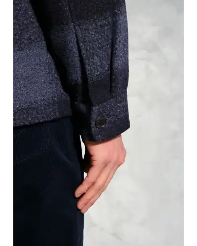 Overshirts Brook Taverner Roberts Blue Check Overshirt £89.00