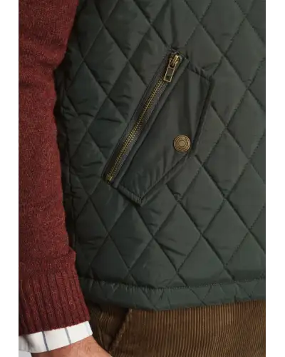 Gilets Brook Taverner Pidcock Khaki Quilted Water Repellent Gilet £71.00