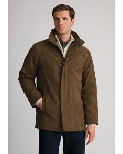 Jackets Brook Taverner Niven Dark Sand Faux Suede Padded Jacket £116.00