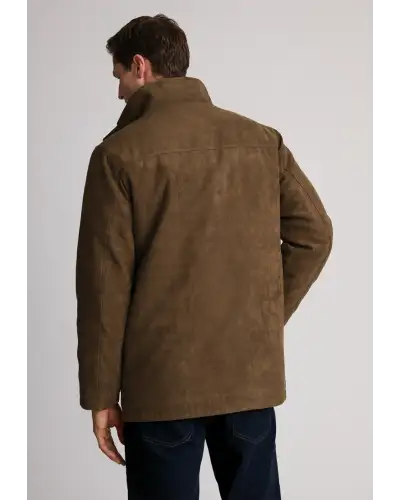 Jackets Brook Taverner Niven Dark Sand Faux Suede Padded Jacket £116.00