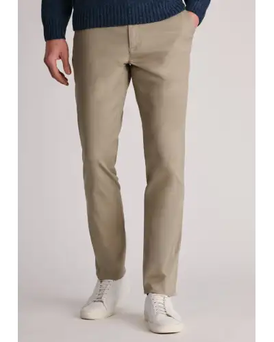 Trousers Brook Taverner Regular Fit Kingswood Stone Textured Stretch Cotton Trousers £54.00