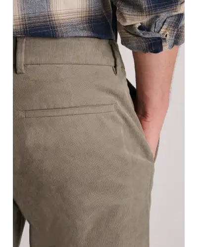 Trousers Brook Taverner Tailored Fit Holford Stone Needlecord Stretch Cotton Trousers £54.00