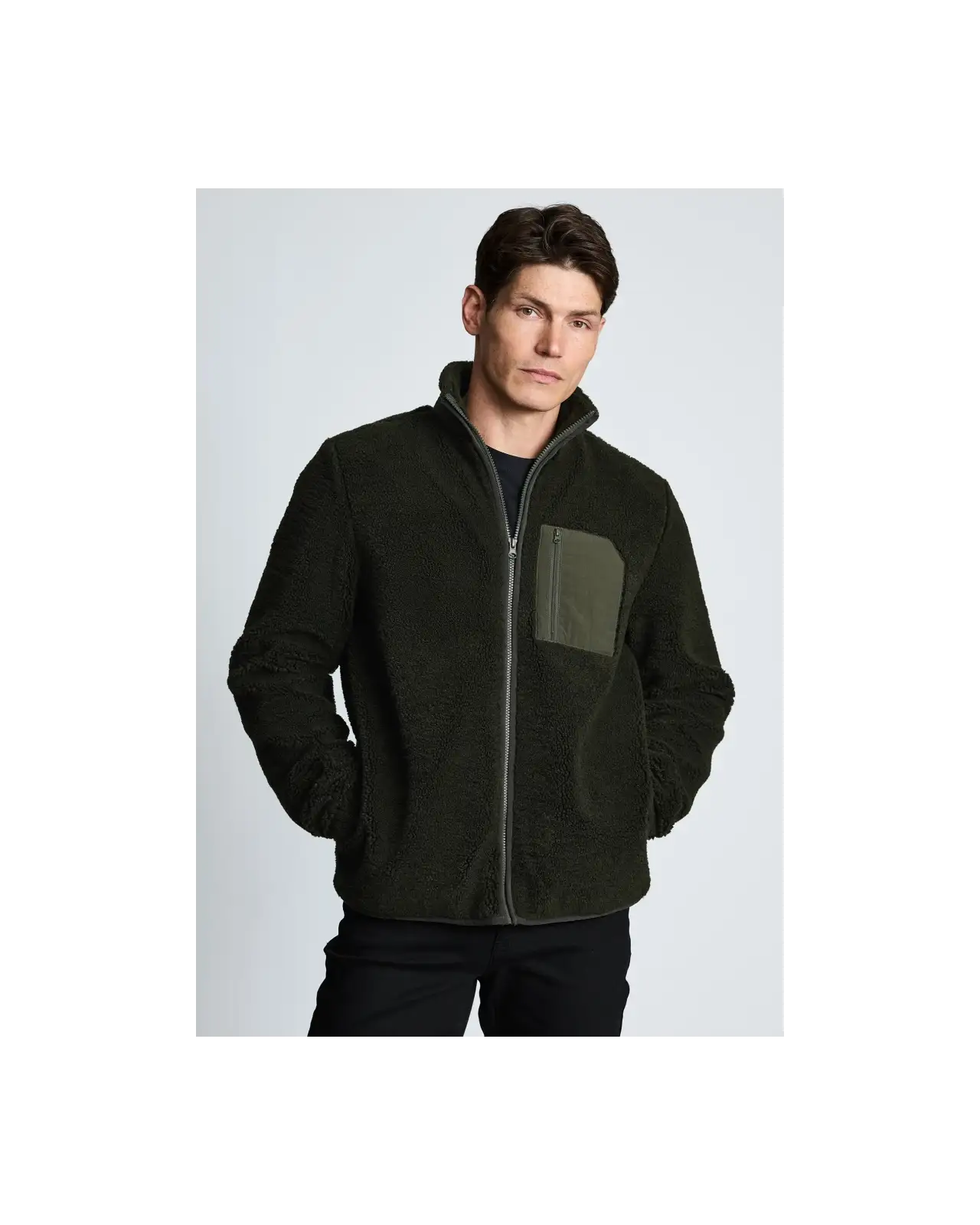 Fleece Jackets Brook Taverner Heathfield Khaki Full Zip Borg Fleece £62.00