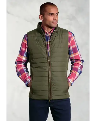 Gilets Brook Taverner Tampa Olive Quilted Puffer Gilet £62.00