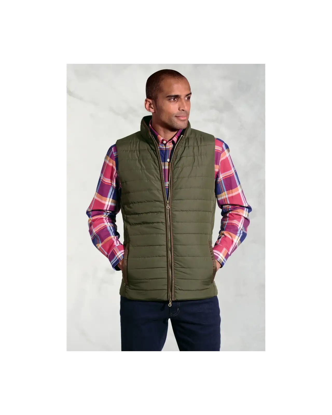 Gilets Brook Taverner Tampa Olive Quilted Puffer Gilet £62.00