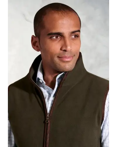 Gilets Brook Taverner Cincinnati Olive Fleece Gilet £45.00