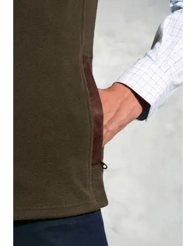 Gilets Brook Taverner Cincinnati Olive Fleece Gilet £45.00