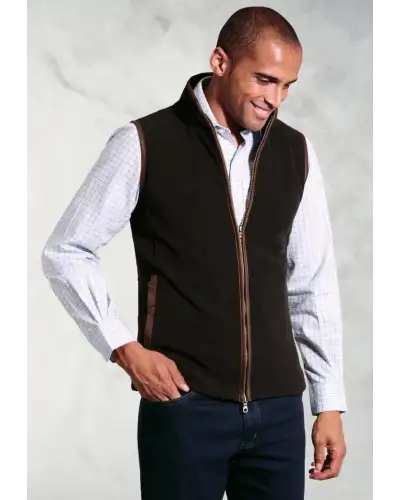 Gilets Brook Taverner Cincinnati Gunmetal Fleece Gilet £45.00