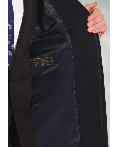 Overcoats Brook Taverner Bond Navy Wool Cashmere Overcoat £269.00