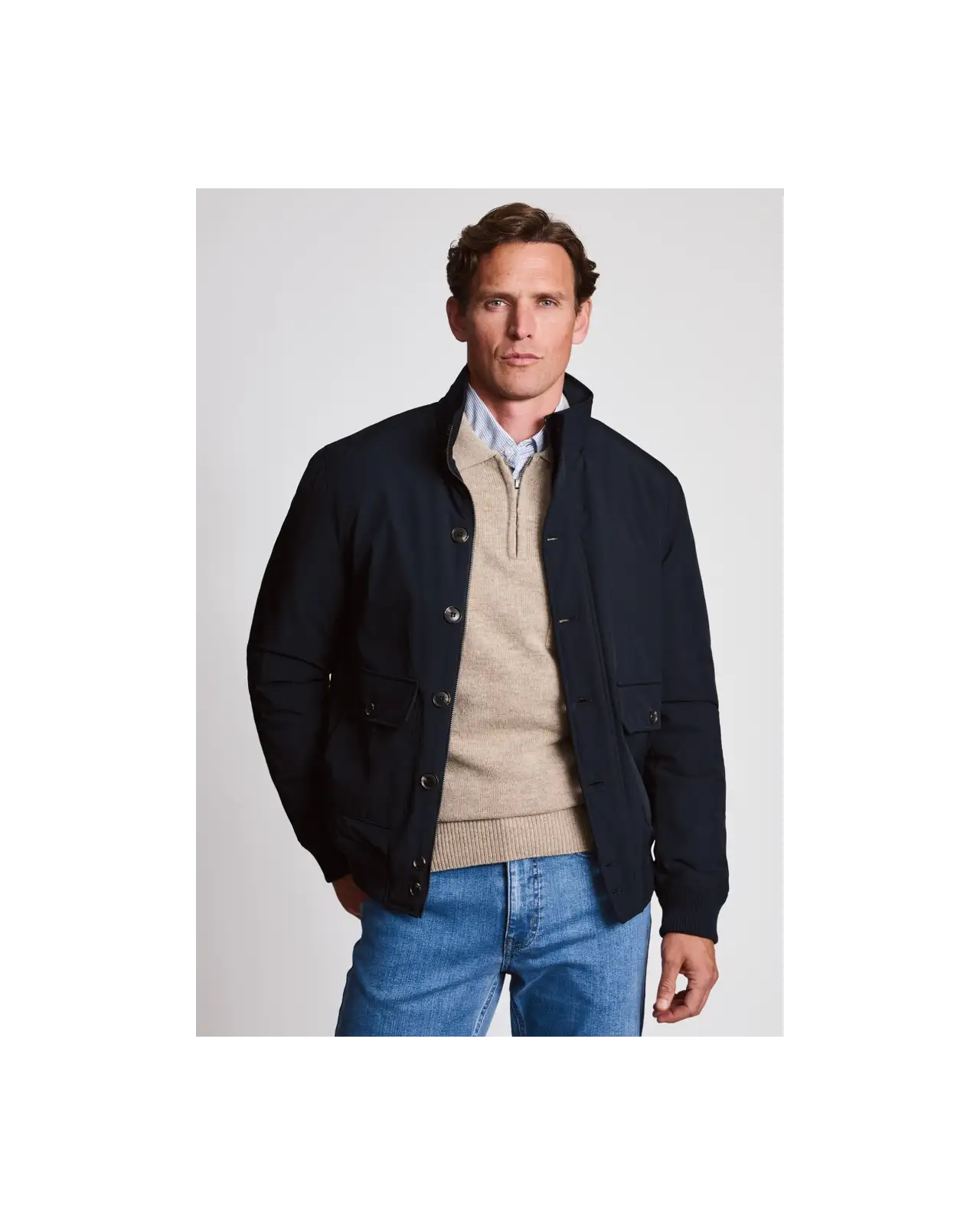 Jackets Brook Taverner Luxborough Navy Padded Harrington Jacket £89.00