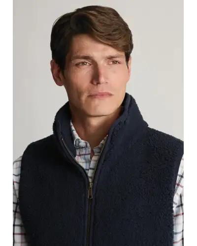 Gilets Brook Taverner Laytham Navy Fleece Quilted Gilet £71.00
