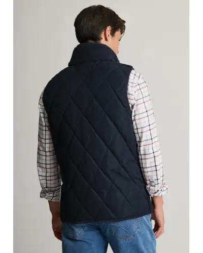 Gilets Brook Taverner Laytham Navy Fleece Quilted Gilet £71.00