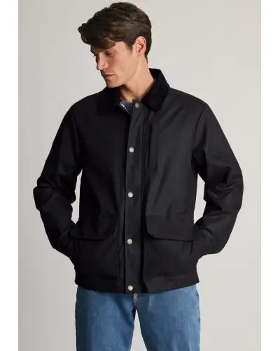 Jackets Brook Taverner Tunstall Black Wax Cotton Jacket £116.00