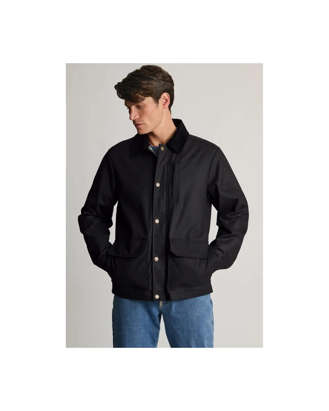 Jackets Brook Taverner Tunstall Black Wax Cotton Jacket £116.00