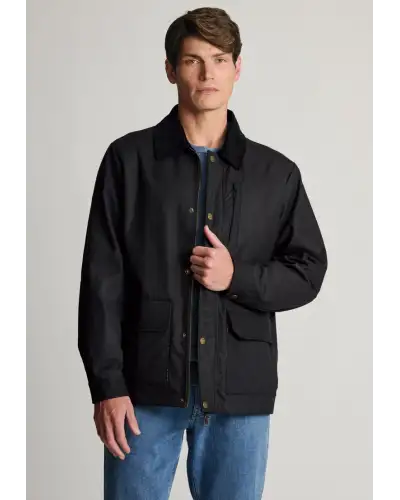 Jackets Brook Taverner Tunstall Black Wax Cotton Jacket £116.00