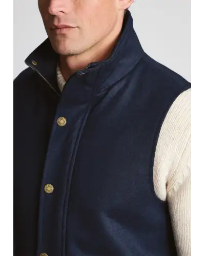 Gilets Brook Taverner Harting Navy Melton Gilet £89.00