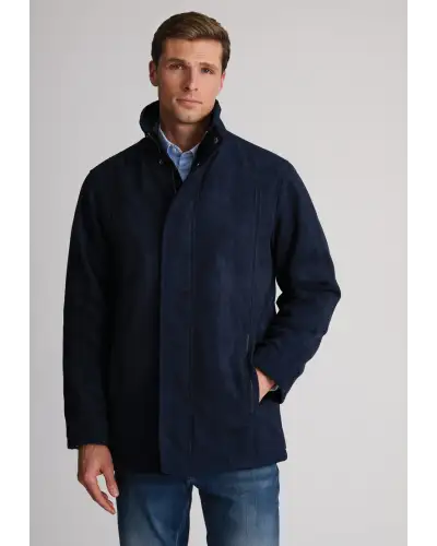 Jackets Brook Taverner Niven Navy Faux Suede Padded Jacket £116.00