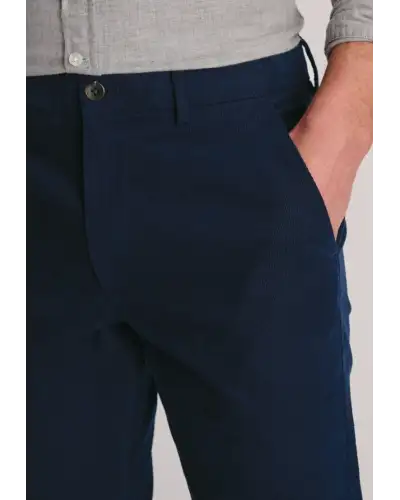 Trousers Brook Taverner Tailored Fit Holford Navy Needlecord Stretch Cotton Trousers £54.00