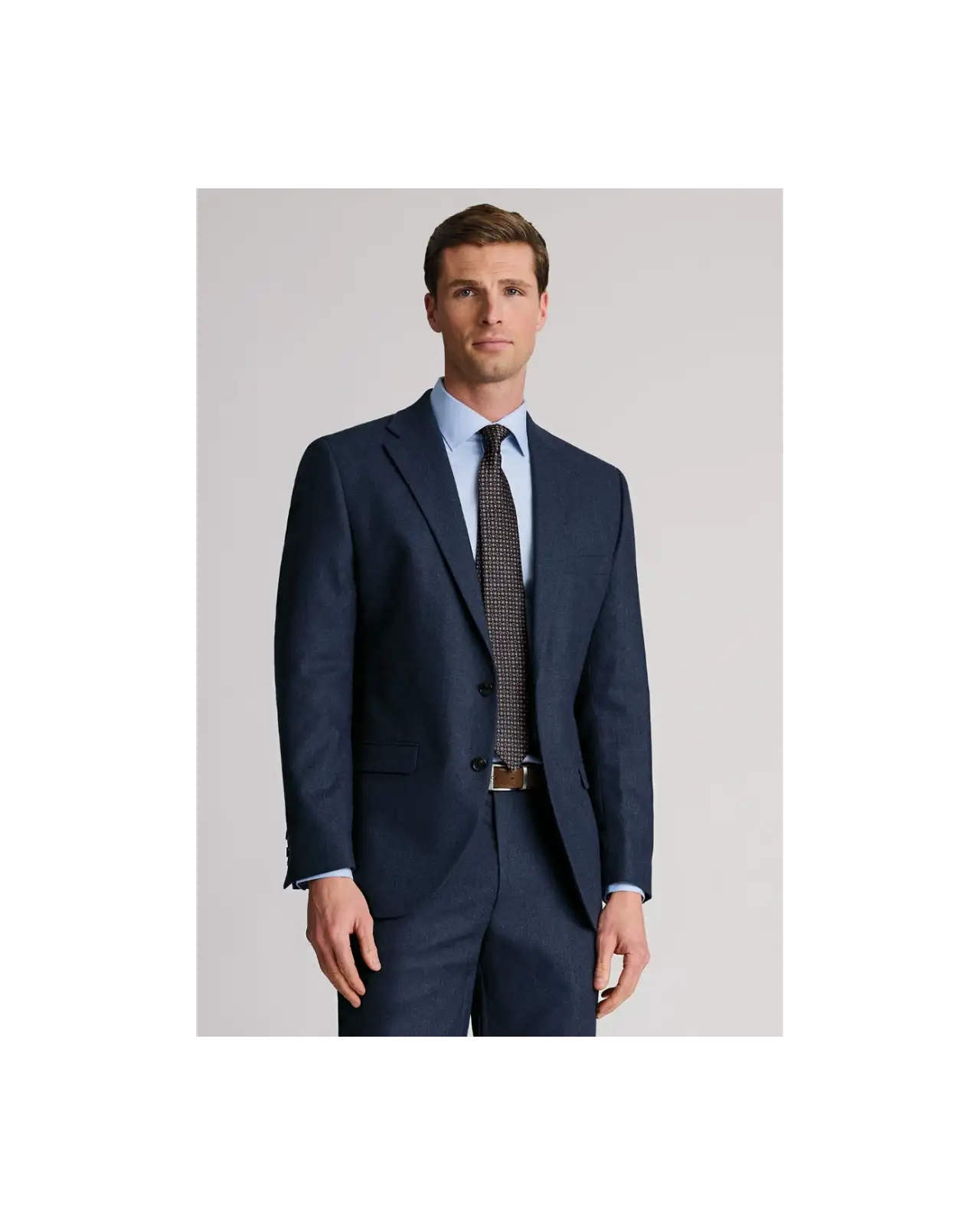 Suit Jackets Brook Taverner Tailored Fit Kelston Blue Italian Wool Blend Donegal Suit Jacket £134.00