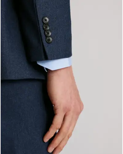 Suit Jackets Brook Taverner Tailored Fit Kelston Blue Italian Wool Blend Donegal Suit Jacket £134.00
