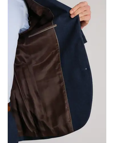 Suit Jackets Brook Taverner Tailored Fit Kelston Blue Italian Wool Blend Donegal Suit Jacket £134.00