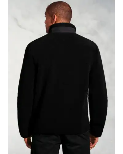 Fleece Jackets Brook Taverner Rudkin Black Zip Through Borg Fleece £62.00