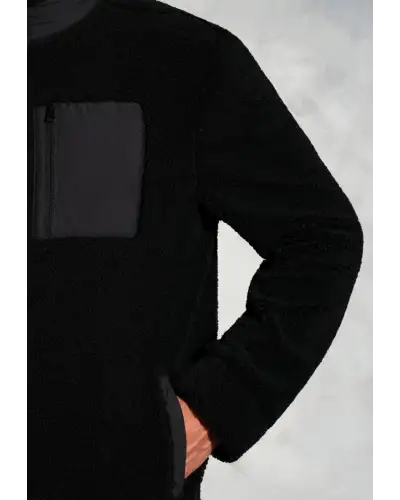 Fleece Jackets Brook Taverner Rudkin Black Zip Through Borg Fleece £62.00