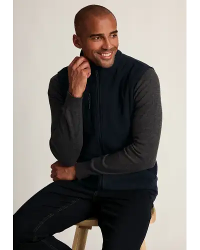 Gilets Brook Taverner Rochester Navy Core Fleece Gilet £45.00