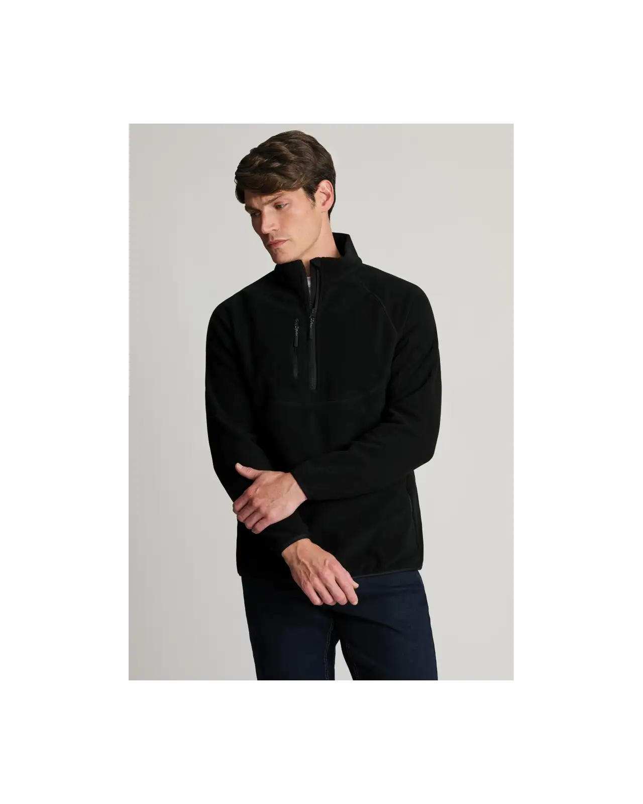 Fleece Jackets Brook Taverner Ashton Black Quarter Zip Core Fleece £54.00