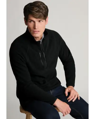 Fleece Jackets Brook Taverner Ashton Black Quarter Zip Core Fleece £54.00