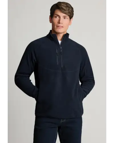 Fleece Jackets Brook Taverner Ashton Navy Quarter Zip Core Fleece £54.00