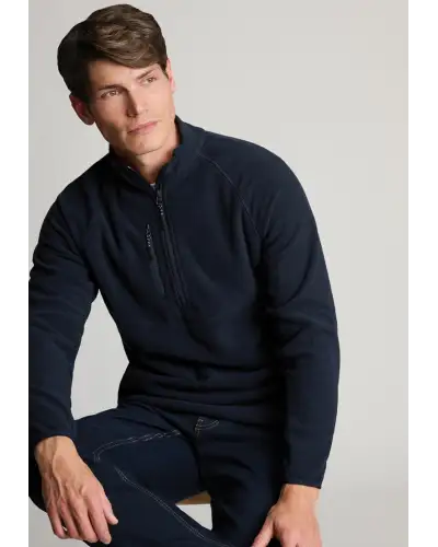 Fleece Jackets Brook Taverner Ashton Navy Quarter Zip Core Fleece £54.00