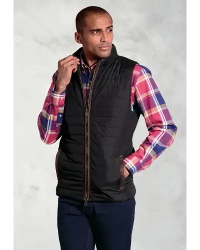 Gilets Brook Taverner Tampa Black Quilted Puffer Gilet £62.00