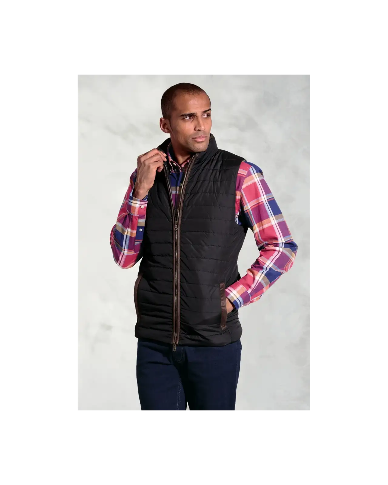 Gilets Brook Taverner Tampa Black Quilted Puffer Gilet £62.00