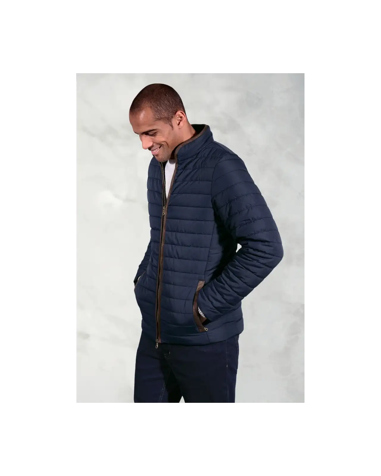 Puffer Jackets Brook Taverner Orlando Navy Quilted Puffer Jacket £89.00