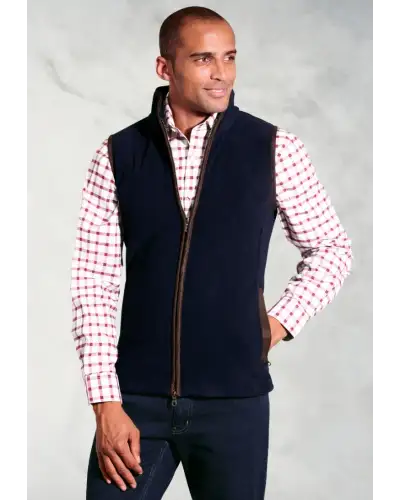 Gilets Brook Taverner Cincinnati Navy Fleece Gilet £45.00