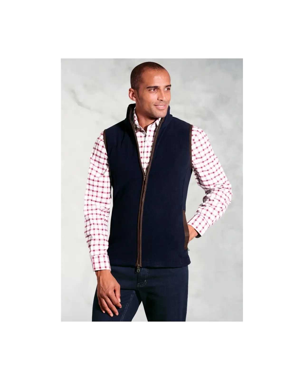 Gilets Brook Taverner Cincinnati Navy Fleece Gilet £45.00