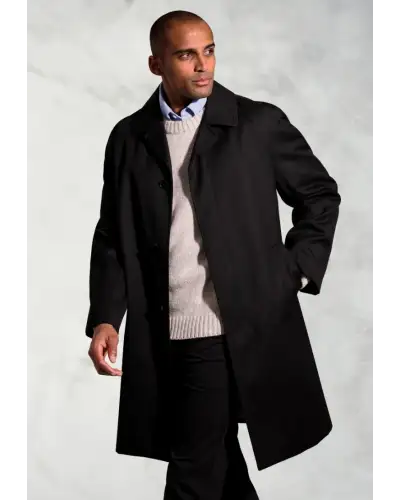 Coats Brook Taverner Black Whipcord Raincoat £161.00