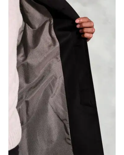Coats Brook Taverner Black Whipcord Raincoat £161.00