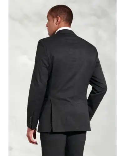Suit Jackets Brook Taverner Tailored Fit Pegasus Charcoal Pin Dot Washable Suit Jacket £90.00
