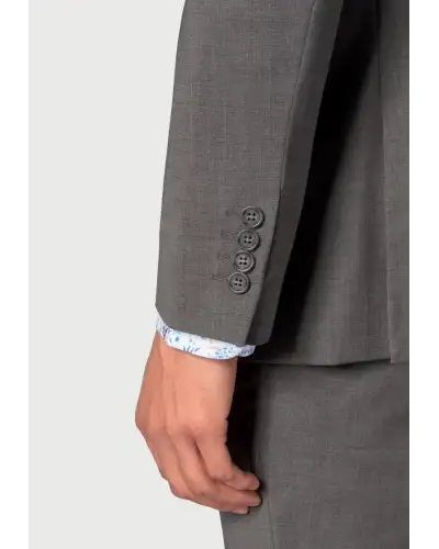 Suit Jackets Brook Taverner Tailored Fit Cassino Grey Washable Suit Jacket £134.00