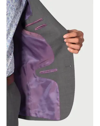 Suit Jackets Brook Taverner Tailored Fit Cassino Grey Washable Suit Jacket £134.00