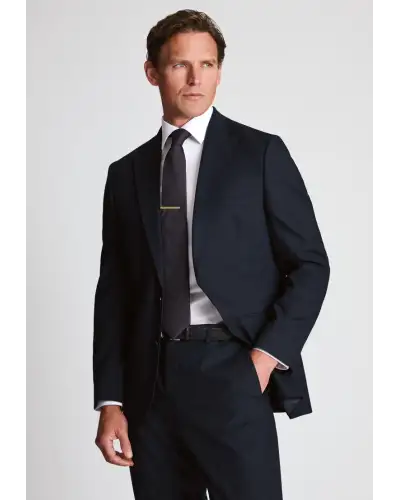 Suit Jackets Brook Taverner Tailored Fit Shawford Navy Wool Blend Performance Suit Jacket £116.00