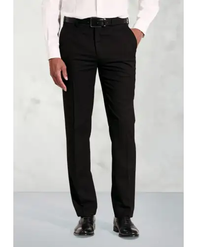Trousers Brook Taverner Tailored Fit Phene Black Suit Trousers £44.00