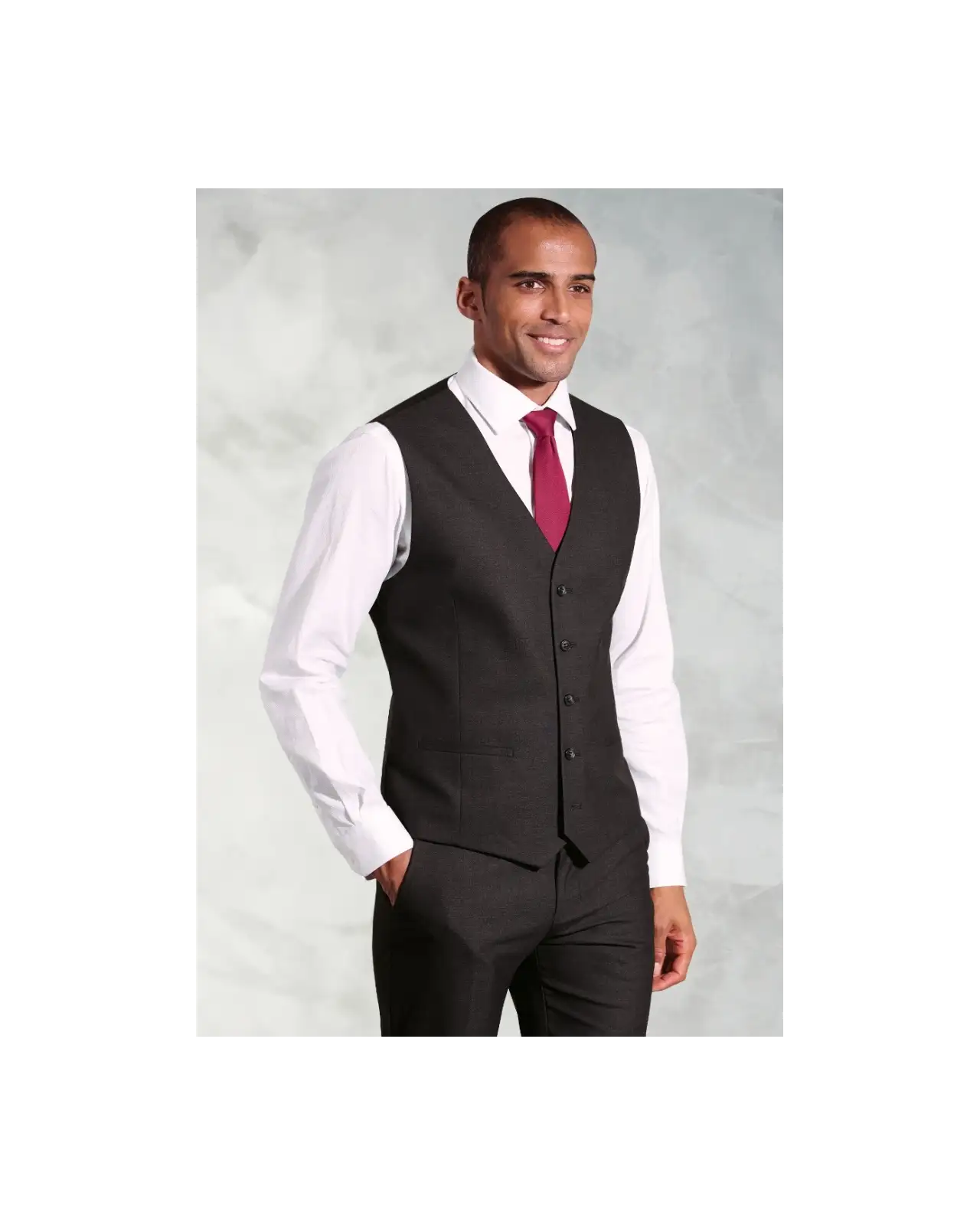 Waistcoats Brook Taverner Tailored Fit Charcoal Waistcoat £44.00