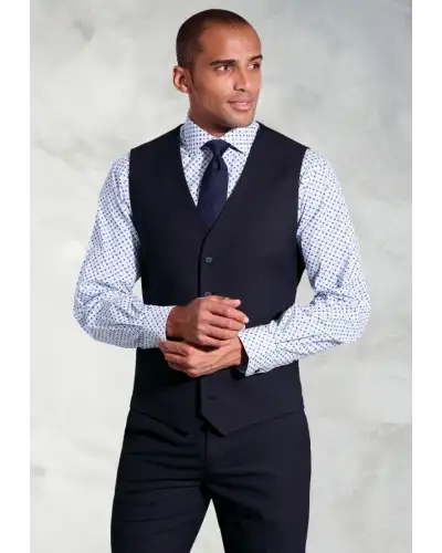 Waistcoats Brook Taverner Tailored Fit Navy Waistcoat £44.00